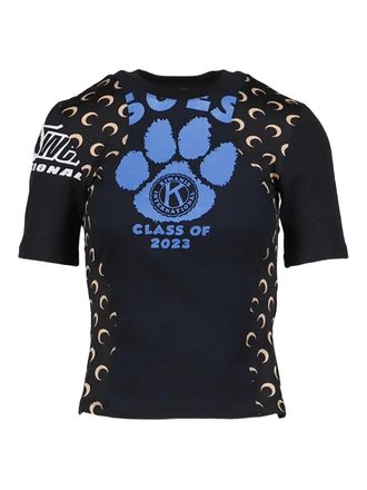 Marine Serre Regenerated Graphic T-shirt - Black