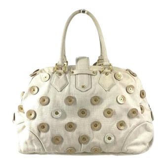 Louis Vuitton Pre-owned Handbags, female, White, Size: ONE SIZE Pre-owned Vintage Boston Bag