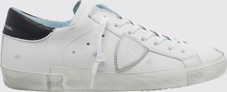 Philippe Model Sneakers basse Paris in pelle con effetto usurato e logo Scudetto