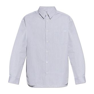 A.P.C. Malo Shirt - Heren - Zakelijke Overhemden - Blauw - M - Katoen - Overhemden