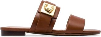Coccinelle E4 U7Q 17 01 01.W11 Platte Schoen - Dames - Sandalen - Bruin - 36 EU - Leer - Schoenen