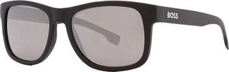 HUGO BOSS BOSS 1568/S 0003 T4 Matte Black/Silver Mirror