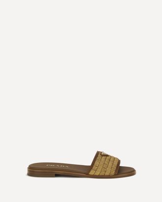 Prada Raffia slippers Sandals Female 40