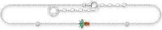 Thomas Sabo Dames Enkelband Ananas Zilver Ak 0022-166-7-L27V - Dames - Armbanden - Grijs - ONE Size - Accessoires