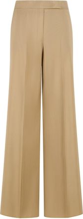 Max Mara Beigefarbene Hose Bronte von Max Mara aus Schurwollmischung