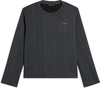 Freddy Felpa girocollo in tessuto tecnico doppio a trecce