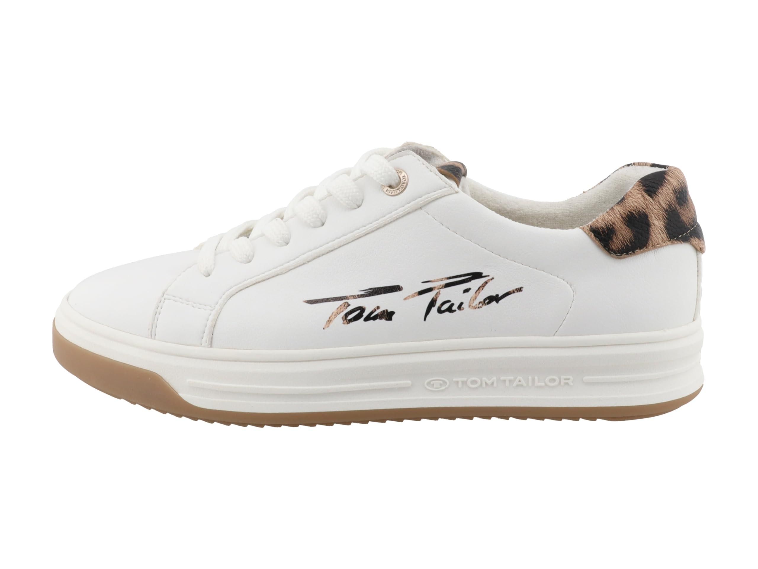 TOM TAILOR Damen Sneaker – Mit Bastsohle & Stickerei, Sommerlicher Freizeitschuh Für Alltag & Style