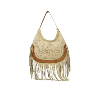 Elena Iachi Mujer, Bolsos, Beige, Talla: ONE Size