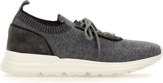 Eleventy Gebreide Lage Sneakers - Heren - Sneakers - Grijs - 43 EU - Su&egrave;de - Schoenen