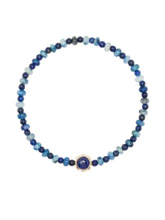 Luis Morais 14kt yellow gold gemstone bead bracelet