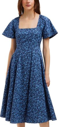 Draper James Caitlyn Square Neck Midi Dress