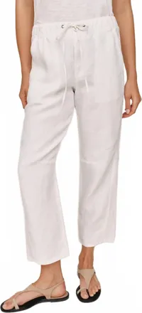 Bella Dahl Womens Soft Barrel Zip Front Pants In White
