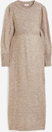 H&M MAMA Strickkleid - Brown