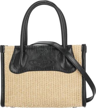 Vivienne Westwood Troy Small Tote Bag With Removable Leather Strap And Embossed Logo