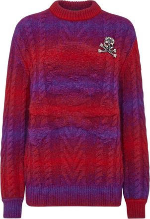 Philipp Plein Dames, Truien, Veelkleurig, Maat: XS Wol