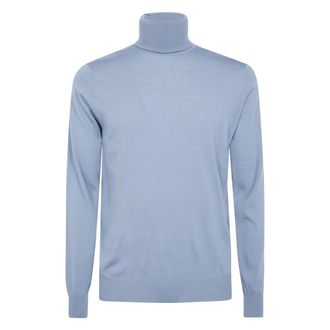 FILIPPO DE LAURENTIIS Coltrui - Heren - Truien - Blauw - Maat: M Wol
