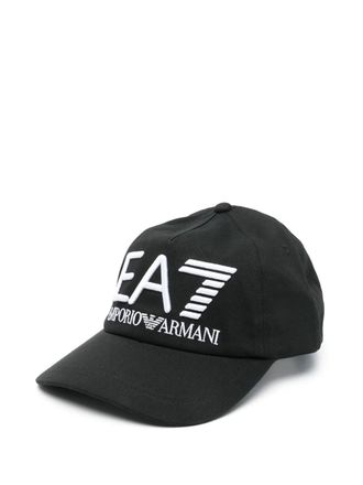 Emporio Armani logo-embroidered baseball cap - unisex - Cotton/Cotton - M - Black