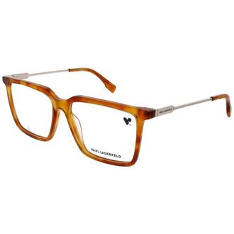 Karl Lagerfeld Mens Tortoise Rectangular Eyeglass Frames Kl6114