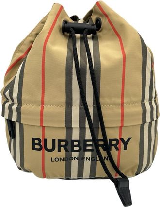 Burberry Beige Nylon Pouch (Pre-Owned)