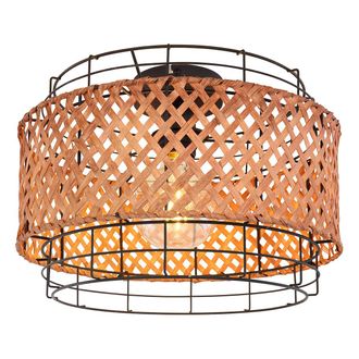 Globo Lighting Plaf&oacute;n - Gina - Natural - Metal - &Oslash; 35cm - E27 - 15668d - Globo