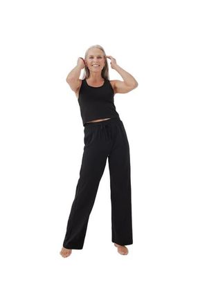 Pact Organic Cotton Cool Stretch Lounge Pant in Black at Nordstrom, Size X-Large
