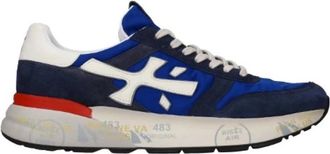 Premiata Mick 8008 - Heren - Sneakers - Blauw - 43 EU - Leer - Schoenen