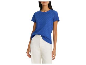 Nic+Zoe Petite Lace Knit T-Shirt Womens Clothing Neptune : PP, Cotton