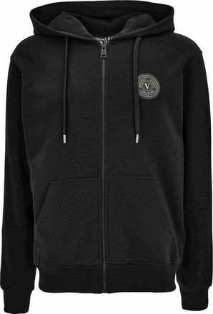 Versace Jeans Couture Sweater - Heren - Vesten met rits - Zwart - M - Hoodies & sweatvesten