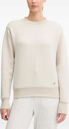 Colmar textured crew-neck sweatshirt - Neutrals