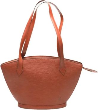 Louis Vuitton Tweedehands leren Louis Vuitton tassen - Dames - Vintage Schoudertas - Bruin - ONE Size - Leer - Vintage