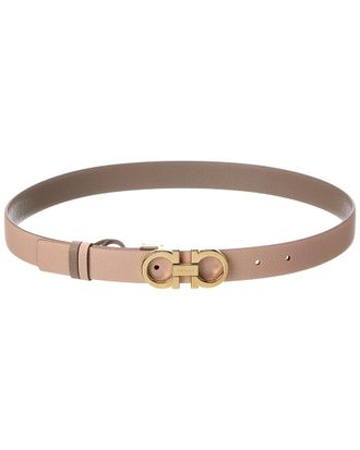 Ferragamo Gancini Reversible & Adjustable Leather Belt