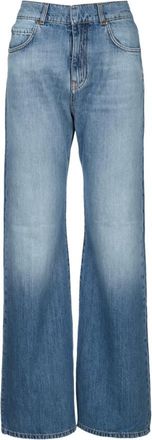 Pinko Blue Flared High Rise Jeans