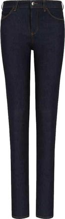 Emporio Armani Slim Fit Jeans - Dames - Jeans - Blauw - Maat: W27 Katoen