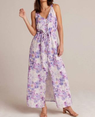 Bella Dahl Button Front Cami Dress In Iris Floral Print