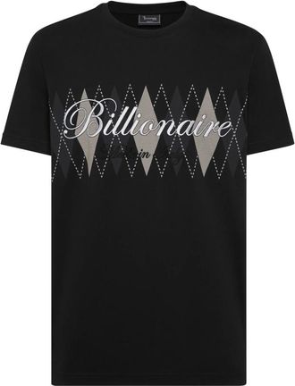 Billionaire Boys Club Embroidered T-shirt Round Neck SS - Heren - T-shirts - Zwart - L - Katoen - Tops