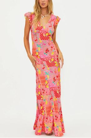 Beach Riot Elodie Maxi Dress In Passion Fruit
