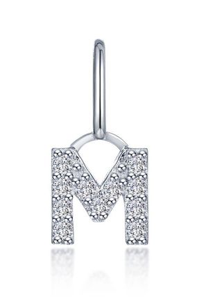 Lafonn Letter Charm Pendant in Silver M at Nordstrom