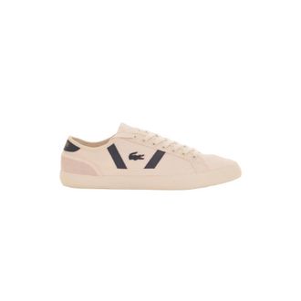 Lacoste Witte Sneaker Sideline 119 - Heren - Sneakers - Wit - 40 EU - Leer - Schoenen