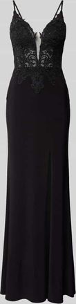 Mascara Abendkleid mit Herz-Ausschnitt in Black, Größe 34