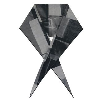 Ermenegildo Zegna Silky Scarves, male, Black, Size: ONE SIZE Scarf with pointed profile
