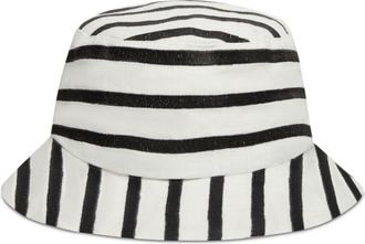 Vilebrequin striped bucket hat - women - Linen/Flax - M/L - White