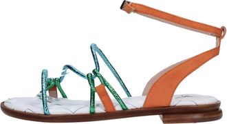 Fabi Las Vegas Flat Sandal - Dames - Sandalen - Veelkleurig - 40 EU - Leer - Schoenen