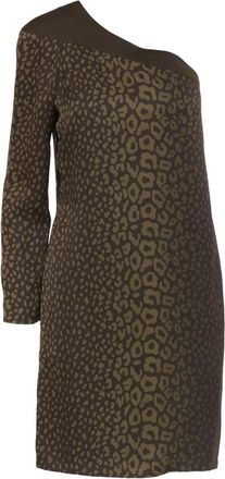 Gucci Abito corto monospalla - Verde