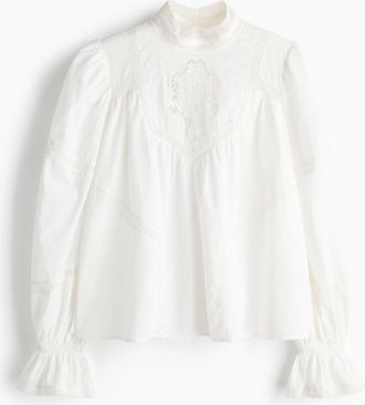 H&M Baumwollbluse - White