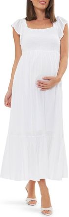 Ripe Hail Spot Dress in White at Nordstrom, Size X-Small