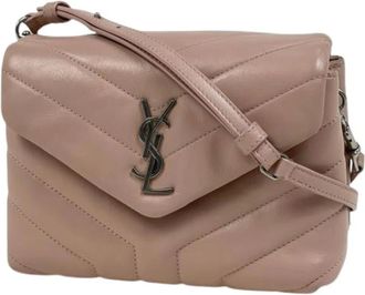 Saint Laurent Pre-owned Cross Body Bags, female, Pink, Size: ONE SIZE Pre-owned Vintage Pouch Shoulder Bag