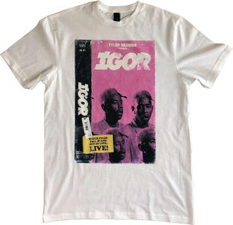 Generic Igor Tyler Okonma Mens White Cotton T-Shirt (UK, Alpha, XL, Regular, Regular, White)