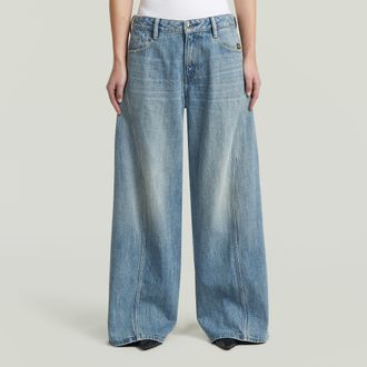 G-Star Helyx Cinch Wide Jeans - Lichtblauw - Dames