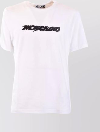 Moschino crew neck short sleeves straight hem
