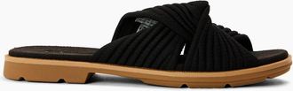 Timberland Womens Calista Bay Textured Slide Sandals - Black - Size: 3.5